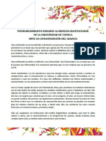 Pronunciamiento Durante La Marcha Institucional - 5 de Diciembre PDF