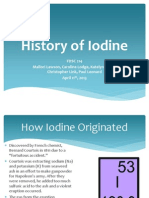 History of Iodine: FDSC 214 Mallori Lawson, Caroline Lodge, Katelyn Henry, Christopher Link, Paul Leonard April 11, 2013