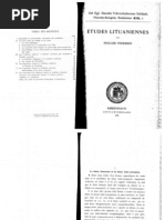 Etudes Lituaniennes