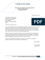 Sample Recommendation Letter