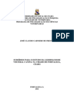 Subsídios para o Estudo Da Leishmaniose