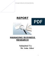 Managing Business Research