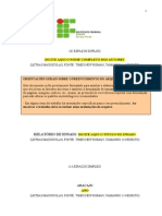 Modelo de Relatório (CONTROLE TECNOLÓGICO DOS MATERIAIS)