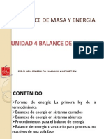 Unidad 4 - Balance de Energia