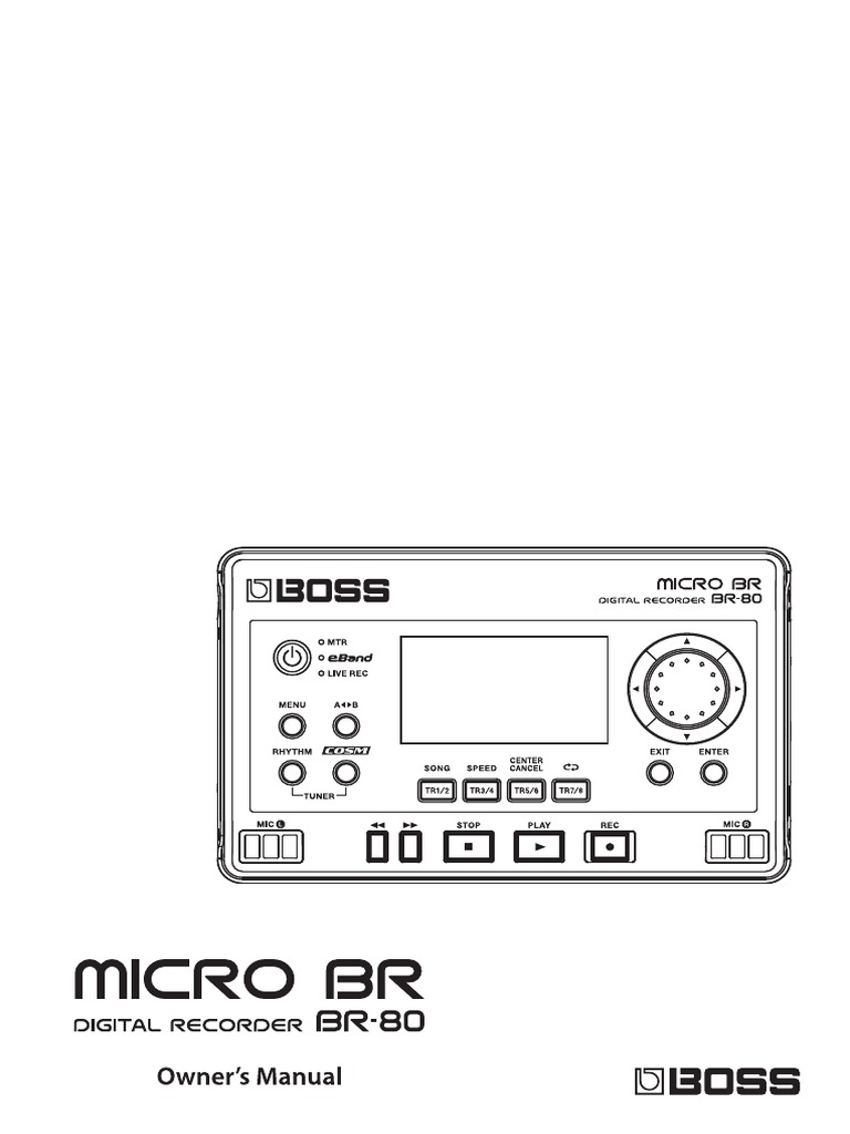 Boss Micro BR BR-80 User Manual | Headphones | Ac Power Plugs And Sockets