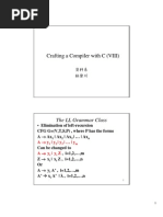 Crafting A Compiler With C (VIII) : The LL Grammar Class