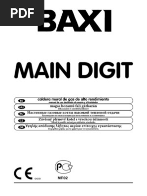 Manual Main Digit | PDF | Caldera | Bomba