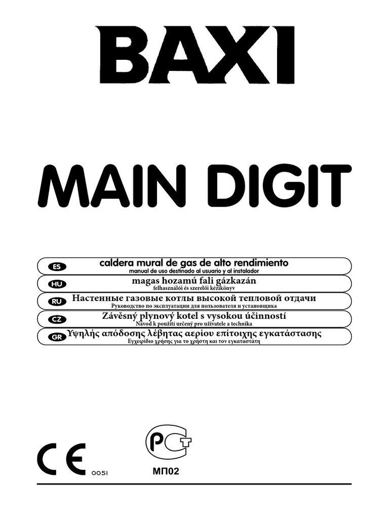 Manual Main Digit | PDF | Caldera | Bomba