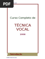 Curso de Canto Tecnica Vocal