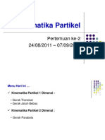 2. Kinematika Partikel