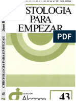 BUSTO SÁIZ, JOSÉ RAMÓN - CRISTOLOGIA PARA EMPEZAR (1991 Editorial SalTerrae)