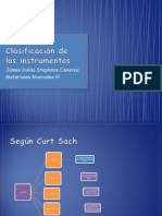 Clasificación de los instrumentos