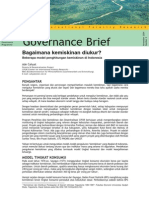 2004-11 Bagaimana Kemiskinan Diukur - Beberapa Model Penghitungan Kemiskinan Di Indonesia (Governance Brief)