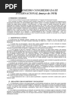 Atas do primeiro, segundo, terceiro e quarto congressos da Terceira Internacional 