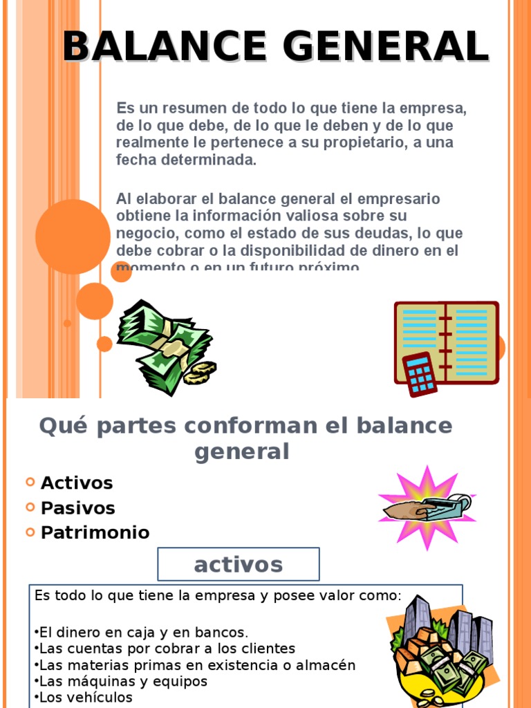 BALANCE GENERAL Y ESTADO DE PÉRDIDAS Y GANANCIAS