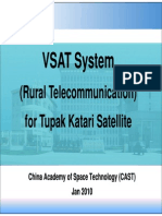 VSAT System (Rural Telecommunication) for Tupak Katari Satellite