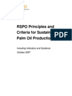 RSPO Principles 