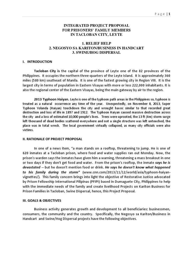 Project Typhoon: Support for Inmate Families | PDF | Evaluation | Business
