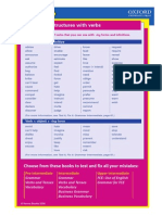 Common Structures With Verbs: Choose From These Books To Test and Fix All Your Mistakes