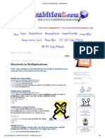 Shortcuts in Multiplications 