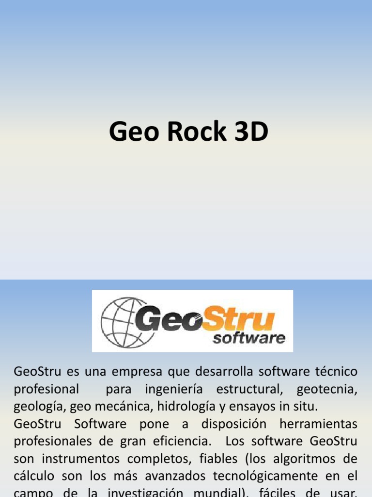 GeoRock 3D | PDF