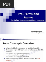 AVEVA PDMS PML Basic Guide - Forms & Menus [Romeldhagz@Gmail.com]