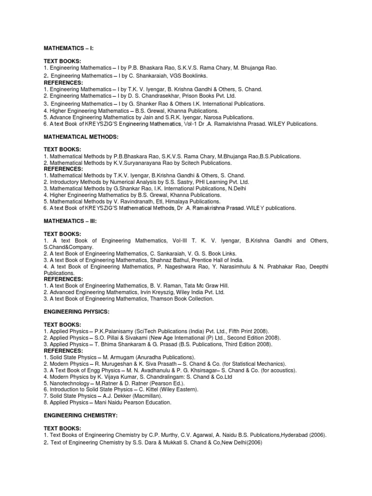 ECE Textbooks and References List | PDF