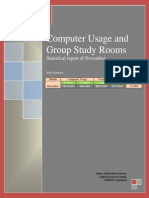 Computer Usage and Group Study Rooms: Statistical Report of November, 2013