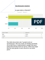 Questionnaire Analysis