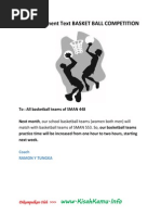 Download Announcement Text Basket Ball Competition by Iya Willya SN189821250 doc pdf