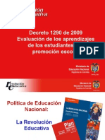 EVALUACION Decreto 1290 de 2009