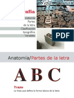 Tipografia Anatomia Partes de La Letra Clasificacion Tipografica Variables Anatomia