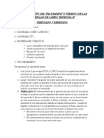 PROCEDIMIENTO DEL TRATAMIENT O TÈRMICO DE LAS CUCHILLAS DE ACERO