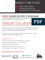 Home Buyer Seminar