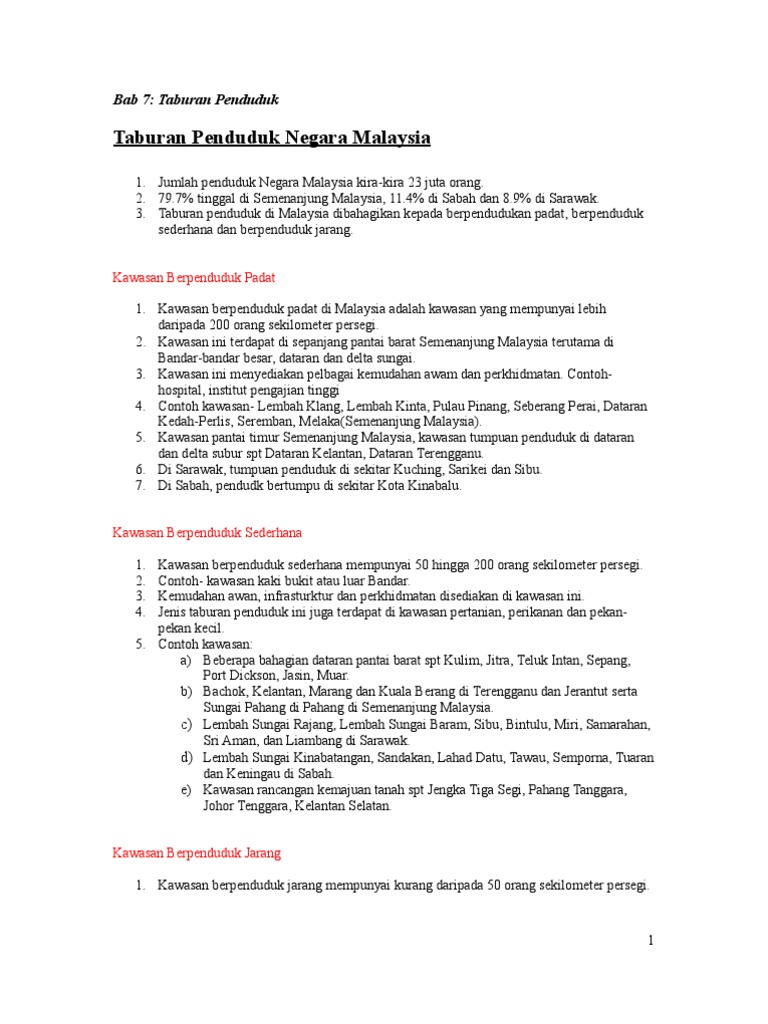 Nota Geografi Tingkatan 2 Bab 711