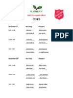 Caribou Kettle Campaign Schedule 2013