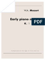 Early Piano Music: W.A. Mozart