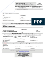 AP9088EN TELUS EFT Enrolment Form