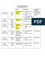 Jadwal Kuliah Panel Ahli Modul Reproduksi 2013