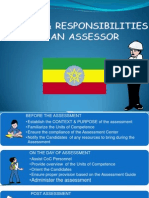 Duties & Responsibilities of Assessors