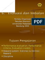 6.Evaluasi Dan Imbalan