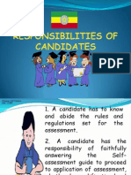 Responsibilities of Candidates