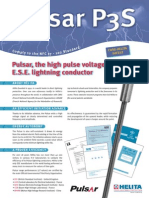 Pulsar, the high pulse voltage E.S.E. lightning conductor