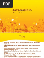 Download Artemisinin Resistance in Plasmodiumfalciparum Malaria by sidysoda SN18989679 doc pdf