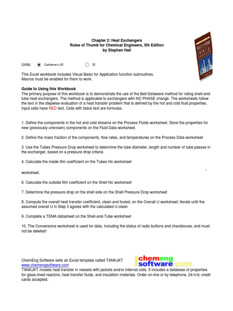 Heat Exchanger Design Calculation | Heat Exchanger | Heat ...