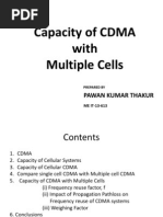 Capacity of CDMA With Multiple Cells