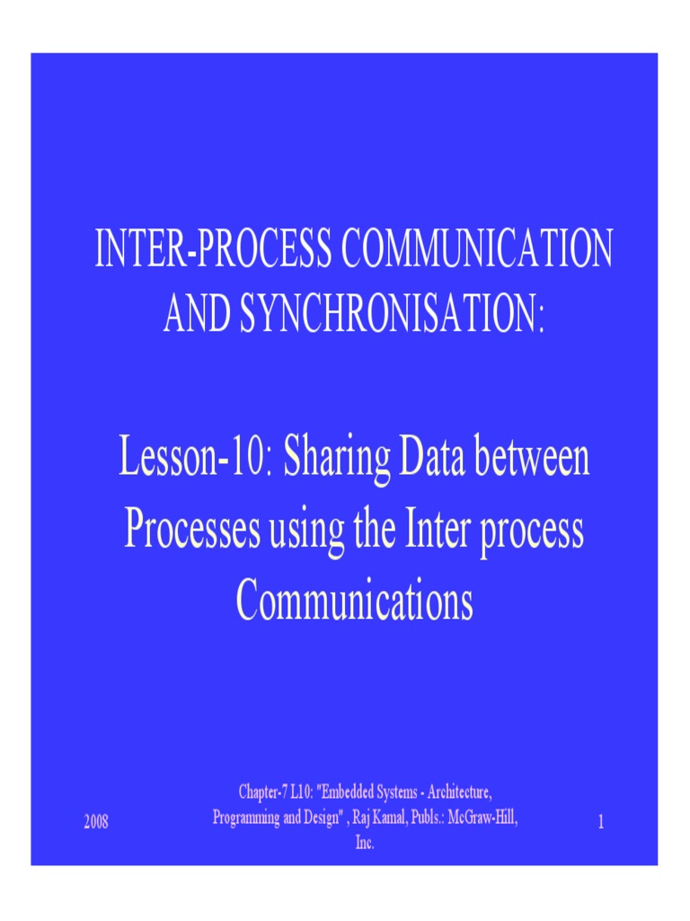 Shared Data Issues in Embedded Systems | PDF | Areas Of Computer ...