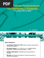 Farmácias e drogarias - RDC 44