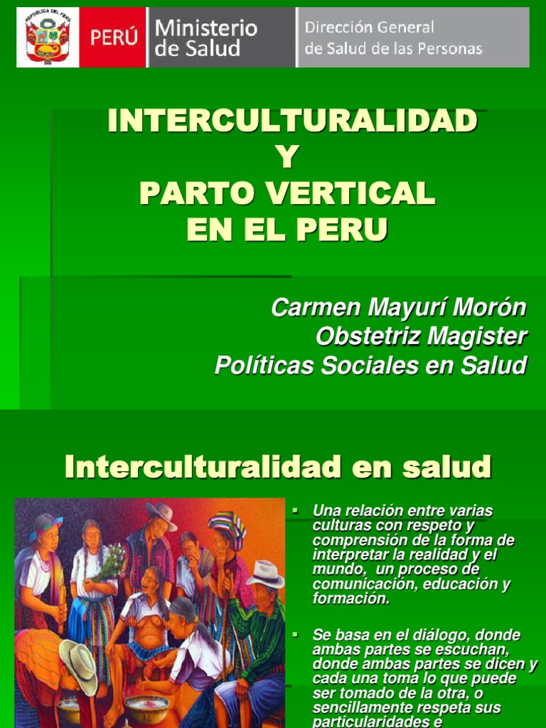 Parto Vertical Intercultural en Perú | PDF | Parto | Medicina CLINICA