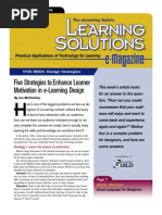 Download Learning Solutions Motivating Learnings to Learn by janderson123 SN18990507 doc pdf